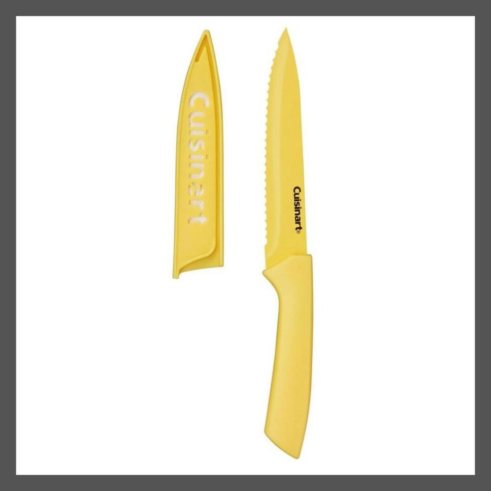 Open Box - Cuisinart - Advantage 12pc Ceramic-Coated Color Knife Set Blade Gu - Picture 5 of 8